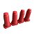 BICO VERMELHO P/ BALDE ALIMENTADOR BEZERROS BASPAN C/4UN - Imagem 1