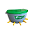 ALIMENTADOR BASPAN 5 TETOS - CINZA E VERDE - 18 LITROS - Imagem 1
