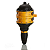 DOSADOR MEDIC.DOSATAK KOBRA DSK5RV25 3/4 AMARELO/AMARELO - PRETO - Imagem 1