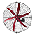 VENTILADOR INDUSTRIAL GG36' (1M) 6 PÁS MOTOR WEG 0.5CV TRIF C/SUPORTE - Imagem 1