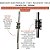 BEBEDOURO SUINO PENDULAR SIMPLES - TUBO + REGULADOR + MOLA EM INOX 304 - 600MM - Imagem 3