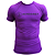 Rash Guard roxa tecido poliamida com alta compressão, ajuste de pressão na cintura e proteção UV50 - Imagem 1
