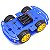 Kit Chassi 4WD Com 4 Rodas e Motores (Azul) - Imagem 1