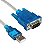 Cabo Conversor Serial USB RS232 HL340 DB9 - Macho - Imagem 1