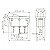Chave Gangorra KCD2-102 3 Terminais Branca/Bege - Imagem 2