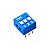 DIP Switch azul 3 vias 180 graus - Imagem 1