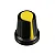 Knob para potenciômetro Amarelo - Imagem 1