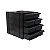 Gaveteiro Plástico Preto - CG408 Eco com 5 Divisões Por Gaveta - Imagem 1