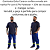Camiseta Azul Marinho em Malha Pv Lisa Para Personalizar Uniformes - Imagem 4