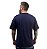 Camiseta Azul Marinho em Malha Pv Lisa Para Personalizar Uniformes - Imagem 3