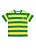 Camiseta Brasil Listrada Infantil - Bordada - Imagem 1