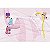 Tapete mêsversário Escorregador Rosa fofinho tipo edredom com marcador de meses e travesseiro anatômico   - Babytube - Imagem 2
