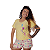 Pijama No Mundo da Lua Adulto Feminino TurmaTube Amarelo - Turmatube - Imagem 1