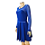 Vestido Evasê LISA JI, SemiNovo. Azul Royal traz sofisticação e destaque, sendo uma opção moderna e atemporal. - Imagem 5