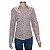 Camisa DU CÔTÉ, SemiNova. Off-White Estampa Floral em tons de Rosa adiciona um toque de feminilidade. - Imagem 3