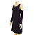 Vestido Reto FOREVER 21, SemiNovo. Preto Manga Longa Ombro de fora, é versátil e pode ser usado em diversas ocasiões. - Imagem 4