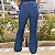 Calça Pantalona IMAGIVAN, Nova. Estampa Geométrica em tons de azul e preto, oferece um estilo moderno e elegante. - Imagem 3