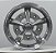 Jogo de Rodas RAIDER Aro 15X tala 5,5 furação 5X205 offset 14 PRATA DIAMANTADA(DP) - Fusca - Imagem 3