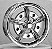 Jogo de Rodas RAIDER Aro 15 tala 5,5 furação 5X205 offset 14 V-CHROME - Fusca - Imagem 2