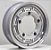 Jogo de Rodas Superleggera Aro 15 Tala 4,5 furação 5X205 offset 20 Prata Diamantada - Imagem 1