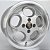 1 Roda Porsche Lemans Prata Aro 17 Tala 6 VW 4x100 - Imagem 1