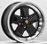 Jogo de Rodas 911 aro 16 tala 7 furação 5X112 - off set 30 - Preta Diamantada - Imagem 2