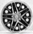 Jogo de Rodas COSMIC Aro 15 tala 5,5 furação 4x112 offset 20 Preta Diamantada - Imagem 2