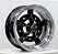Jogo de Rodas Raider Aro 15 Tala 5,5 e 6,5 Furação 5x205 Offeset 14 e -20 Preta Diamantada - Imagem 1
