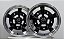 Jogo de Rodas Raider Aro 15 Tala 5,5 e 6,5 Furação 5x205 Offeset 14 e -20 Preta Diamantada - Imagem 5