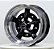Jogo de Rodas Raider Aro 15 Tala 5,5 e 6,5 Furação 5x205 Offeset 14 e -20 Preta Diamantada - Imagem 2