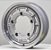 Jogo de Roda Superleggera Aro 15 Tala 4,5 e 6,5 Furação (5x205) offset 0 e 20 Prata diamantada - Imagem 2