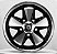 Jogo de Rodas FUCHS 911 Aro 15 tala 4,5 / 5,5 / 6,5 furação 5x112 Preta diamantada - Imagem 2