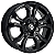 Jogo de Rodas Renault Kwid Aro 14 / tala 5 / furação 3x100 offset 35 Preto e Preto Diamantado - Imagem 2