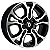 Jogo de Rodas Renault Kwid Aro 14 / tala 5 / furação 3x100 offset 35 Preto e Preto Diamantado - Imagem 1