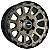 Jogo de Rodas OFF-ROAD Modelo M15 Aro 16 / tala 7 / furação 5x114, 5x139, 6x114 e 6x139 Offset 10 Preto Diamantado e Dourado Borda Preto - Imagem 2