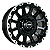 Jogo de Rodas OFF-ROAD Modelo M15 Aro 16 / tala 7 / furação 5x114, 5x139, 6x114 e 6x139 Offset 10 Preto Diamantado e Dourado Borda Preto - Imagem 1