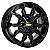 Jogo de Rodas VW, GM, FIAT, OUTROS Aro 13 / tala 5,5 / furação 4x100, 4x108 e 4x98 offset 36 Preto Diamantado e Preto - Imagem 2