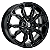 Jogo de Rodas VW, GM, FIAT, OUTROS Aro 15 / tala 6 / furação 4x100, 4x108, 4x114 e 4x98 offset 40 Preto Diamantado e Preto - Imagem 2