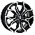 Jogo de Rodas VW, GM, FIAT, OUTROS Aro 15 / tala 6 / furação 4x100, 4x108, 4x114 e 4x98 offset 40 Preto Diamantado e Preto - Imagem 1