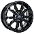 Jogo de Rodas VW, GM, FIAT, OUTROS Aro 17 / tala 7 / furação 4x100, 4x108, 4x114, 5x100, 5x108 e 5x114 offset 42 Preto e Preto Diamantado - Imagem 1