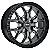 Jogo de Rodas Modelo M33 HF6-4 Aro 20 / tala 8,5 / furação 5x120, 5X127, 6x114, 6x135 e 6x139 Offset -5 e 20 Preto, Preto Fosco, Grafite Fosco Borda Preto e Dourado Borda Preto - Imagem 3
