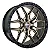 Jogo de Rodas Modelo M33 HF6-4 Aro 20 / tala 8,5 / furação 5x120, 5X127, 6x114, 6x135 e 6x139 Offset -5 e 20 Preto, Preto Fosco, Grafite Fosco Borda Preto e Dourado Borda Preto - Imagem 4