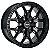 Jogo de Rodas Modelo M33 HF6-4 Aro 22 / tala 9 / furação 5x120, 5X127, 6x114, 6x135 e 6x139 Offset 15 Preto, Preto Fosco, Grafite Fosco Borda Preto e Dourado Borda Preto - Imagem 2
