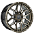 Jogo de Rodas OFF-ROAD Modelo M35 Aro 18 / tala 8,5 / furação 5x108, 5x114, 5x120, 5x127, 5x139, 6x114 e 6x139 Offset 0 Preto e Dourado - Imagem 2