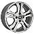 Jogo de Rodas KR R17 Modelo Fiat New Palio Aro 15 / tala 6 / furação 4x98 Offset 41 Prata - Imagem 1