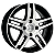 Jogo de Rodas Peugeot 308 Aro 15 / tala 6 / furação 4x108 Offset 25 Preto Diamantado e Grafite Fosco - Imagem 1