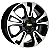 Jogo de Rodas KR R42 Onix LTZ Aro 14 / tala 6 / furação 4x100 Offset 39 Preto Diamantado - Imagem 1