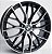 Jogo de Rodas BMW 335i Bi-turbo Aro 18 / tala 7 / furação 5x114 e 5x120 Offset 40 Preto Diamantado e Grafite Diamantado - Imagem 1