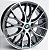 Jogo de Rodas BMW 335i Bi-turbo Aro 18 / tala 7 / furação 5x114 e 5x120 Offset 40 Preto Diamantado e Grafite Diamantado - Imagem 2