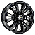 Jogo de Rodas KR R79 S10 LTZ Aro 18 / tala 7 / furação 6x139 Offset 35 Preto e Preto Diamantado - Imagem 1